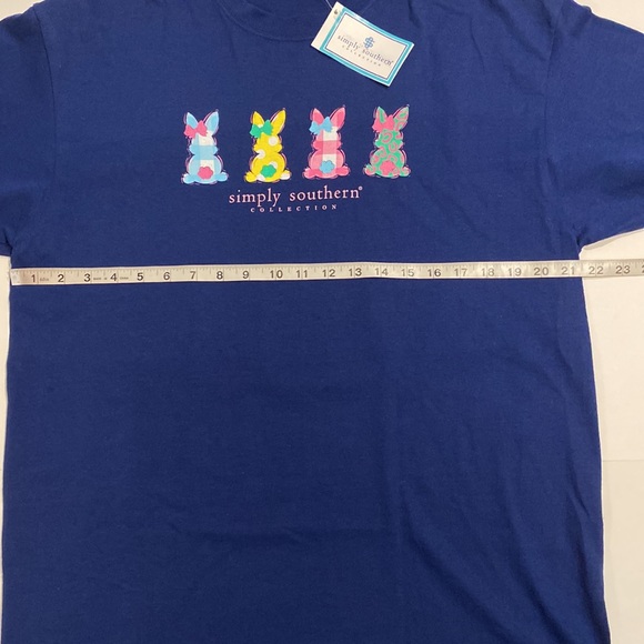 Simply Southern Large Easter Vibes Cotton Graphic Tee Shirt New D31 - Picture 9 of 13